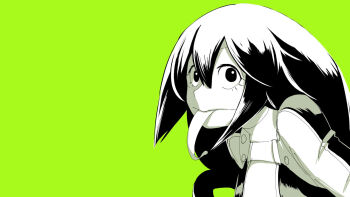 1girl artist_request asui_tsuyu boku_no_hero_academia highres long_tongue looking_at_viewer source_request tagme tongue