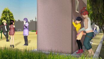 2boys 3d 4girls against_wall animated animated_gif black_legwear boruto:_naruto_next_generations clothed_sex clothes_lift hetero high_heels hood hoodie kakei_sumire loli multiple_boys multiple_girls naruto_(series) outdoors penis ponchi sex skirt skirt_lift standing standing_sex stealth_sex thighhighs uchiha_sarada uzumaki_boruto uzumaki_himawari yamanaka_ino yuino_iwabee