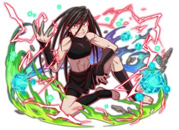 1boy androgynous anime_coloring arm_rest artist_request bare_shoulders bike_shorts black_collar black_gloves black_hair black_headband black_shirt black_shorts black_skirt black_socks claws clenched_teeth collar crash_fever crop_top cube electricity envy_(fma) fingerless_gloves fingernails fire full_body fullmetal_alchemist game_cg gloves grin headband kneehighs long_fingernails long_hair looking_at_viewer male_focus midriff muscular navel nose number_print numbered official_art open_hands outline parted_hair print_headband print_skirt red_eyes red_outline shirt shorts simple_background sitting skirt skort sleeveless sleeveless_shirt small_pupils smile socks solo spiked_hair square square_print teeth third-party_source toeless_legwear toenails toes transparent_background triangle triangle_print turtleneck v-shaped_eyebrows very_long_hair