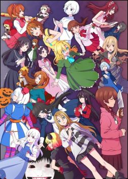 6+girls akazukin_(akazukin_darkside) akazukin_darkside annotation_request aya_drevis bad_id bad_pixiv_id bannou_houchou-san baseball_bat beberu_no_e bevel_(beberu_no_e) blood cathy_(satsuriku_no_tenshi) character_request chidouin_sara chloe_ardenne chloe_no_requiem claire_elford copyright_request everyone funamusea genre_connection higyaku_no_noel himeno_mikoto hoemii holding holding_knife houchou-san_no_uwasa ib_(ib) ib_(kouri) kaii_shoukougun kanzaki_shiori kimi_ga_shine kirisame_ga_furu_mori knife kurai_yonaka mad_father madotsuki mary_(ib) mashiro_(shiro_no_noroi) misao mogeko_castle multiple_girls narukami_aki_(female) nijiri_fumi noel_cerquetti pumpkin rachel_gardner satsuriku_no_tenshi shiro_no_noroi witch's_heart yume_nikki