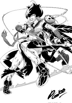 Rule 34 | 1girl, bancholilimon, digimon, digimon (creature), highres, lipstick, makeup, monochrome, nail polish, solo, tagme