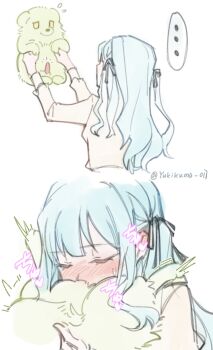 ... 1girl animal animal_penis animal_sexualization animalization artist_name assertive_female baby_animal bang_dream! bang_dream!_it&#039;s_mygo!!!!! bestiality black_ribbon blue_hair blush borderless_panels chinese_commentary closed_eyes clothed_sex commentary_request dog dog_penis fellatio flying_sweatdrops genderswap genderswap_(ftm) green_dog green_fur hair_ribbon hetero highres holding holding_animal lifting_animal long_hair long_sleeves nose_blush notice_lines oral penis puppy ribbon shirt sidelocks simple_background size_difference sleeve_cuffs small_penis sound_effects spoken_ellipsis sweatdrop togawa_sakiko translation_request twitching twitter_username two-handed two_side_up u_u uncensored wakaba_mutsumi white_background white_shirt yellow_eyes yukikuma_(yukikuma_018)