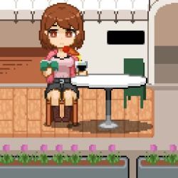 &gt;_&lt; 1girl ? animated bdsm bondage book bottomless bound breasts brown_eyes brown_hair chair chibi clothes_pull clothing_aside cross-section cum cum_in_mouth cum_in_pussy cumdrip drinking_straw ejaculation empty_eyes grabbing_another&#039;s_breast groping hetero internal_cumshot lowres medium_breasts mimic monster original penis pixel_art rape short_hair sitting struggling sweat sweatdrop tentacle_sex tentacles testest ugoira vaginal video wide-eyed x-ray