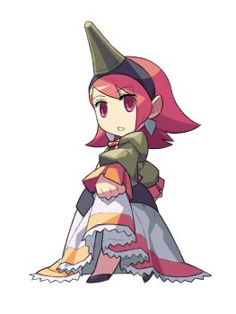 1girl anime_coloring archived_source black_hairband black_shoes clothes_lift deformed earrings final_fantasy final_fantasy_iii flats frilled_sleeves frills full_body green_shirt hairband itsumo_nokoru jewelry juliet_sleeves lace lace-trimmed_skirt lace_trim legs_apart long_hair long_skirt long_sleeves no_nose parted_lips puffy_long_sleeves puffy_sleeves red_eyes red_hair refia shirt shoes simple_background skirt skirt_lift solo square_enix summoner_(final_fantasy) teeth triangle_earrings triangle_mouth white_background white_skirt