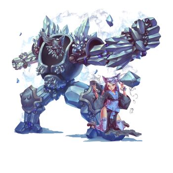 Rule 34 | 1girl, \m/, artist request, bad source, bare hips, bell, blue bow, blue hair, blue lips, bow, breasts, crystal maiden (series), forehead jewel, full body, game cg, golem, highres, japanese clothes, jingle bell, kneeling, long hair, looking at viewer, misty (crystal maidens), official art, pink eyes, pink hair, shoes, solo, third-party source, transparent background, variant set, water