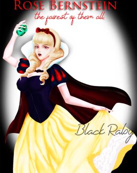 Rule 34 | 1girl, blonde hair, breasts, cleavage, dress, highres, red eyes, rose bernstein, snk, the king of fighters