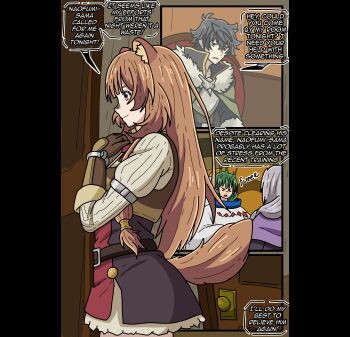 Rule 34 | 1boy, 4girls, absurdres, animal costume, animal ears, animated, animated gif, apoelayoshi7, blush, breasts, cum, cum on body, cum on breasts, cum on hair, cum on upper body, elrasla ragurarock, facial, hetero, highres, iwatani naofumi, long hair, multiple girls, nipples, oral, penis, raccoon ears, raccoon tail, raphtalia, rishia ivyred, tail, tate no yuusha no nariagari, third-party edit, uncensored