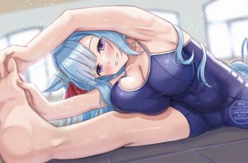 1girl breasts flexible highres large_breasts lio_(maguri) mejiro_ardan_(umamusume) split tagme umamusume