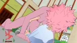 1futa 1girl 3d animated ashido_mina blush boku_no_hero_academia breasts colored_skin eri_(boku_no_hero_academia) flat_chest futa_with_female futa_without_pussy futanari horns loli long_hair medium_breasts nail_polish newhalf_with_female nipples outdoors pink_hair pink_skin red_eyes sex sfmslayer short_hair smile tagme testicles video white_hair yellow_eyes