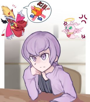 Rule 34 | absurdres, digimon, digimon (creature), digimon story: cyber sleuth, highres, marinangemon, matadrmon, nogi yu, pink eyes, pink hair, short hair