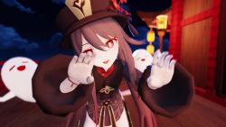 1boy 1girl 3d 3dimm_animations animated ass brown_hair clothed_male_nude_female cowgirl_position genshin_impact ghost girl_on_top hand_on_another&#039;s_face happy_sex hat hetero highres hu_tao_(genshin_impact) long_hair nude orange_eyes orgasm penis pov pussy red_eyes sex short_hair sound straddling tagme twintails uncensored unusual_pupils vaginal video zhongli_(genshin_impact)