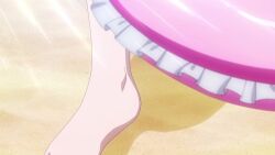1boy 3girls anemone_(kizetsu_yuusha) animated anime_screenshot arms_under_breasts ass beach bikini black_hair blonde_hair blue_bikini blue_eyes blush breasts brown_hair ciel_(kizetsu_yuusha) cleavage dimples_of_venus ear_piercing feet flower frilled_bikini frills goa_(kizetsu_yuusha) green_eyes hair_flower hair_ornament hair_over_one_eye hairband highres huge_breasts kizetsu_yuusha_to_ansatsu_hime large_breasts lifebuoy long_hair multiple_girls navel piercing purple_bikini red_eyes sand short_hair sidelocks sound stomach swim_ring swimsuit tagme thighs toto_(kizetsu_yuusha) video whale_tail_(clothing) white_hair wide_hips yellow_hairband