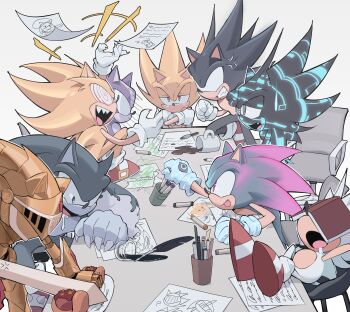 absurdres age_difference aged_down angry bin20030303 blue_fur blue_hair child chili_dog classic_sonic claws dark_sonic darkspine_sonic drawing_(object) excalibur_sonic fangs fleetway_super_sonic glitch gloves green_eyes helmet highres hyper_sonic knight pen pencil scary_eyes sega shattered_sonic shoes sitting sleeping socks sonic_(series) sonic_and_the_black_knight sonic_and_the_secret_rings sonic_frontiers sonic_frontiers:_the_final_horizon sonic_prime sonic_the_hedgehog sonic_the_hedgehog_(classic) sonic_the_hedgehog_2 sonic_the_hedgehog_3 sonic_the_werehog sonic_unleashed sonic_x spiked_hair super_sonic super_sonic_cyber sword tms_entertainment transformation weapon werewolf