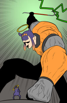 black-mesa crowbar escanor half-life hev_suit highres hololive hololive_english holomyth meme ninomae_ina&#039;nis seven_deadly_sins takodachi virtual_youtuber