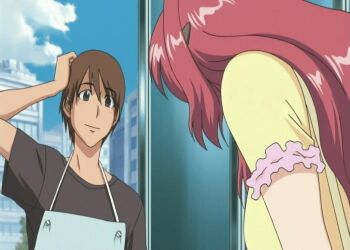 animated animated_gif aniyome_wa_ijippari bouncing_breasts breasts red_hair redhead_female takama_kozue