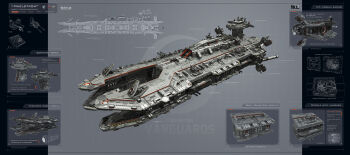 aircraft_carrier battleship cannon carrier cockpit concept_art deck dreadnought_(star_conflict) empire_(star_conflict) engine english_text flight_deck grey_theme gun hangar highres interior karanak logo machinery mechanical military military_vehicle no_humans original realistic science_fiction ship ship_turret space_ship spacecraft spacecraft_interior spaceship spaceship_interior star_conflict tower vehicle_focus vehicle_interior warship watercraft weapon