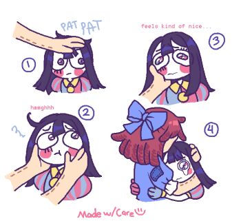 2girls :t adapted_costume asymmetrical_gloves averting_eyes black_hair blue_bow blue_eyes blue_gloves blue_pajamas blunt_bangs blunt_ends blush_stickers bow colored_skin comforting crying crying_with_eyes_open dilated_pupils doll english_text frilled_sleeves frills gloves hair_bow hair_down hands_on_another's_cheeks hands_on_another's_face hands_on_another's_head head_on_chest head_tilt headpat height_difference himiko_(hydrangeamaiden) hug looking_up medium_hair mismatched_eyebrows mismatched_gloves multicolored_clothes multicolored_eyes multiple_girls mutual_hug pajamas patchwork_clothes patting_cheek petite pink_gloves pink_pajamas pomni_(the_amazing_digital_circus) pout puffy_short_sleeves puffy_sleeves ragatha_(the_amazing_digital_circus) red_eyes resisting sequential short_hair short_sleeves squiggle striped_clothes striped_pajamas teardrop tearing_up tears the_amazing_digital_circus two-tone_eyes two-tone_pajamas vertical-striped_bodysuit vertical-striped_clothes vertical-striped_pajamas wavy_eyes white_skin