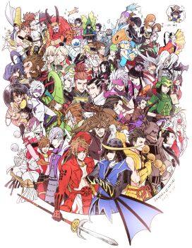 1other 6+boys 6+girls :d ^_^ akechi_mitsuhide_(sengoku_basara) amago_haruhisa_(sengoku_basara) anegakoji_yoritsuna_(sengoku_basara) annotated aqua_eyes armor ashikaga_yoshiteru_(sengoku_basara) azai_nagamasa_(sengoku_basara) bandaged_arm bandaged_head bandages beard black_hair black_hat blonde_hair blue_hair blush braid brown_hair carrying choker chousokabe_motochika_(sengoku_basara) closed_eyes cropped_jacket cropped_legs crossed_arms crying cup dango date_masamune_(sengoku_basara) dated deer earmuffs eating everyone eye_mask eyepatch facepaint facial_hair facial_scar fedora flower food frown fuuma_kotarou_(sengoku_basara) goatee gotou_matabei_(sengoku_basara) grey_hair hair_between_eyes hair_bun hair_flower hair_ornament hair_over_eyes hair_over_one_eye hat headband heart helmet highres holding holding_polearm holding_weapon honda_tadakatsu_(sengoku_basara) honganji_kennyo_(sengoku_basara) houjou_ujimasa_(sengoku_basara) ii_naotora_(sengoku_basara) imagawa_yoshimoto_(sengoku_basara) ishida_mitsunari_(sengoku_basara) itsuki_(sengoku_basara) jacket japanese_armor japanese_clothes kabuto_(helmet) kasuga_(sengoku_basara) katakura_kojuurou_(sengoku_basara) kkkaaaayyy kobayakawa_hideaki_(sengoku_basara) kuroda_kanbei_(sengoku_basara) kyougoku_maria_(sengoku_basara) long_hair looking_ahead looking_at_another maeda_keiji_(sengoku_basara) maeda_toshiie_(sengoku_basara) male_focus mask matsu_(sengoku_basara) matsunaga_hisahide_(sengoku_basara) medium_hair miyamoto_musashi_(sengoku_basara) mogami_yoshiaki_(sengoku_basara) mole mole_under_eye monkey mori_ranmaru_(sengoku_basara) mouri_motonari_(sengoku_basara) mouth_mask multicolored_hair multiple_boys multiple_girls multiple_persona mustache nanbu_harumasa_(sengoku_basara) naoe_kanetsugu_(sengoku_basara) no_shirt nouhime_(sengoku_basara) oda_nobunaga_(sengoku_basara) oichi_(sengoku_basara) onigiri ootani_yoshitsugu_(sengoku_basara) ootomo_sourin_(sengoku_basara) open_mouth oyassan_(sengoku_basara) parted_lips polearm ponytail princess_carry purple_lips purple_mask red_eyes red_hair red_headband red_jacket saika_magoichi_(sengoku_basara) sanada_masayuki_(sengoku_basara) sanada_nobuyuki_(sengoku_basara) sanada_yukimura_(sengoku_basara) sarutobi_sasuke_(sengoku_basara) satake_yoshishige_(sengoku_basara) scar scar_on_cheek scar_on_face sen_no_rikyuu_(sengoku_basara) sengoku_basara serious shibata_katsuie_(sengoku_basara) shima_sakon_(sengoku_basara) shimazu_yoshihiro_(sengoku_basara) short_hair short_hair_with_long_locks simple_background single_hair_bun smile smirk spear stocks streaked_hair sweat sweatdrop tachibana_muneshige_(sengoku_basara) takeda_shingen_(sengoku_basara) takenaka_hanbee_(sengoku_basara) tea tenkai_(sengoku_basara) tiger tokugawa_ieyasu_(sengoku_basara) topknot toyotomi_hideyoshi_(sengoku_basara) tsuruhime_(sengoku_basara) twin_braids two-tone_hair uesugi_kenshin_(sengoku_basara) utsunomiya_hirotsuna_(sengoku_basara) wagashi weapon white_background white_hair white_headband white_tiger yamanaka_shikanosuke_(sengoku_basara) yumekichi yunomi zabii_(sengoku_basara)