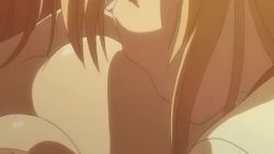 2girls animated anime_screenshot breast_sucking breastfeeding breasts kodomo_doushi female_focus glasses kodomo_no_jikan kokonoe_rin large_breasts loli multiple_girls nude oppai_loli sound usa_mimi video yuri
