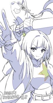 digimon digimon_(creature) digimon_beatbreak jacket mask sakuya_reina shiitake19108 short_hair star_(symbol) wolvermon