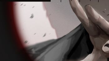 Rule 34 | 1boy, aiming, black nails, blackbox (blackbox9158), coat, drop shadow, kim dokja, male focus, motion blur, omniscient reader's viewpoint, out of frame, popped collar, pov, reaching, reaching towards viewer, scope, social media composition, solo, spotlight, thumbnail collage, white coat