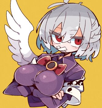1girl breasts kishin_sagume large_breasts massakasama red_eyes solo touhou