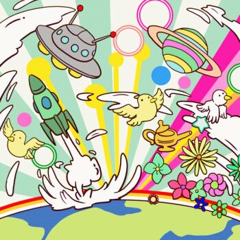 2girls :d animated animated_gif aqua_eyes black_shirt black_thighhighs blunt_bangs brown_eyes brown_hair cheerleader commentary_request double_bun hair_bun idolmaster idolmaster_million_live! jumping looping_animation multiple_girls open_mouth pom_pom_(cheerleading) purple_skirt shirt skirt sleeveless sleeveless_shirt smile somersault spinning takatsuki_kasumi takatsuki_yayoi thighhighs twintails white_thighhighs yellow_shirt yellow_skirt yuutousei