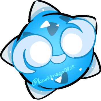 chibi chibi_only commentary_request full_body gen_7_pokemon kawaanago lowres minior minior_(core) minior_(indigo_core) nintendo no_humans pokemon pokemon_(creature) pokemon_focus smile solo transparent_background twitter_username