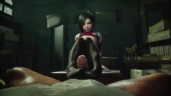 1boy 1girl 3d ada_wong age_difference aged_down animated black_hair capcom cum fat fat_man feet flat_chest footjob hetero highres kaogum loli looping_animation nail_polish nipples nude old old_man pantyhose pov resident_evil short_hair size_difference sound tagme uncensored video
