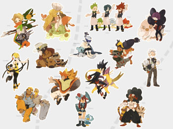 10s 6+boys 6+girls alder_(pokemon) axew bow bowtie brycen_(pokemon) burgh_(pokemon) caitlin_(pokemon) character_name chili_(pokemon) cilan_(pokemon) clay_(pokemon) conkeldurr cowboy cowboy_hat cowboy_western cress_(pokemon) cubchoo czes dark_skin dotabata drayden_(pokemon) ducklett elesa_(pokemon) elite_four emolga everyone fraxure fringe_trim gen_5_pokemon grimsley_(pokemon) gym_leader hat herdier iris_(pokemon) jellicent krokorok leavanny lenora_(pokemon) liepard marshal_(pokemon) multiple_boys multiple_girls nintendo panpour pansage pansear pantyhose pokemon pokemon_(creature) pokemon_bw reuniclus salute shauntal_(pokemon) skyla_(pokemon) traditional_bowtie watchog western whirlipede