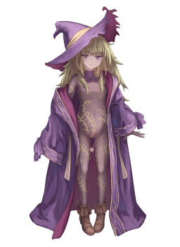 1girl bodysuit hat highres osobachan simple_background smile tagme white_background witch witch_hat