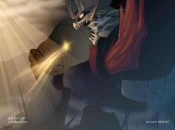 1boy 1girl arm_blade battle biomechanical black_hair blonde_hair bodysuit breasts cloud cloudy_sky cockpit crossover denliner gloves glowing glowing_eyes glowing_hair hair_ornament hairclip headgear highres horns kabuto_kouji mazinger_(series) mazinger_zero_(mecha) mecha mecha_focus mecha_pilot_suit medium_breasts open_hand open_mouth orange_bodysuit orange_eyes pilder pilot_suit robot senki_zesshou_symphogear shin_mazinger_zero shiwo_(shiwoart) short_hair sideburns sky smile super_robot symphogear_pendant tachibana_hibiki_(symphogear) weapon yellow_eyes yellow_light