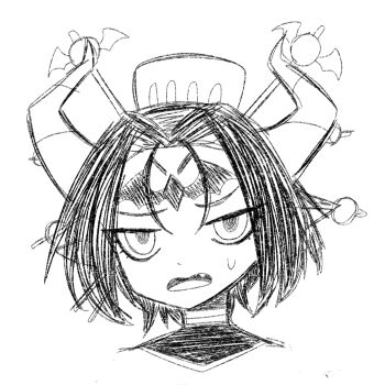 demon demon_girl digimon digimon_(creature) fang lilithmon mark_of_evil open_mouth phantom_phony sketch