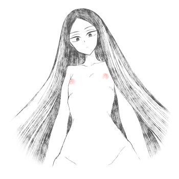 Rule 34 | 1boy, androgynous, black hair, bort, highres, houseki no kuni, long hair, sou (mgn), torso