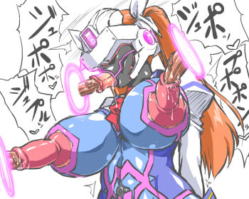 00s :>= ahegao blindfold blue_eyes bodysuit breasts brown_hair disembodied_penis group_sex gimp_suit gimpsuit group_sex headgear latex latex_suit long_hair lyrical_nanoha machine mahou_shoujo_lyrical_nanoha_strikers nipple_penetration oral penis stick_nipples takamachi_nanoha to-gnaniwa translation_request what