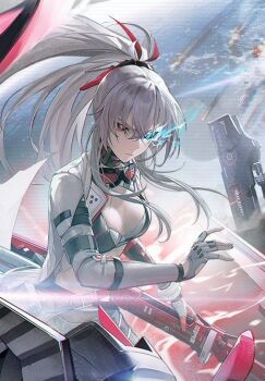 1girl alpha:_crimson_weave_(pgr) alpha_(pgr) belt katana looking_at_viewer punishing:_gray_raven source_request sword tagme weapon