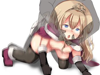 1boy 1girl afterimage ahegao all_fours angel angel_wings ariel_(oukoku_no_shugo_tenshi) black_gloves black_thighhighs blue_eyes blush boots breasts breath brown_hair capelet censored doggystyle drooling elbow_gloves feathered_wings game_cg gloves grabbing_another's_face hair_between_eyes hair_down head_grab hikaru_(sgst) inverted_nipples large_variant_set long_hair long_sidelocks motion_blur nipples non-web_source nude open_mouth oukoku_no_shugo_tenshi pointy_ears purple_boots purple_capelet pussy_juice raised_inner_eyebrows rolling_eyes see-through_body sex sex_from_behind sidelocks simple_background small_breasts snot steam sweat tareme thighhighs tiara transparent_background vaginal variant_set very_long_hair white_wings wings