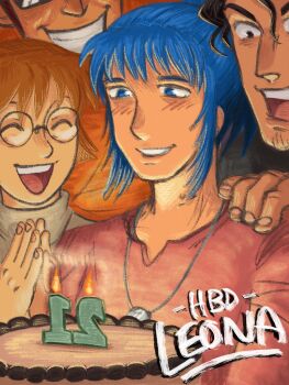 2girls blue_eyes blue_hair clark_still fio_germi glasses leona_heidern long_hair metal_slug multiple_girls pale_skin ponytail ralf_jones round_eyewear smile the_king_of_fighters velvetcobalt