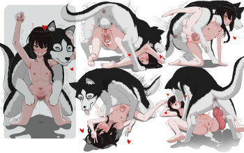 animal_penis anus bestiality black_hair blush braid breasts brown_eyes censored chainsaw_man commentary_request completely_nude cum cum_in_pussy cum_string cumdrip deep_penetration dog dog_penis doggystyle double_v drakente ejaculation grin highres husky internal_cumshot knotted_penis knotting long_hair looking_at_viewer mosaic_censoring multiple_views nayuta_(chainsaw_man) nipples nude penis petite ringed_eyes sex sex_from_behind small_breasts smile v vaginal x-ray