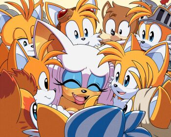 adventures_of_sonic_the_hedgehog age_difference bat_(animal) bat_wings black_eyes blonde_hair blue_eyes brown_fur brown_hair child classic_tails fox gloves goggles jungle_boy knight lipstick makeup mangey_(sonic) multiple_tails nine_(sonic) orange_fur painted_lips pirate rouge_the_bat sails_(sonic) sega sonic_(series) sonic_and_the_black_knight sonic_and_the_secret_rings sonic_boom_(series) sonic_prime sonic_the_hedgehog_(classic) sonic_the_hedgehog_2 tail tails_(sonic) two_tails velveticicle white_fur white_hair wings yellow_fur