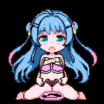 animated animated_gif blue_hair cervical_penetration cervix creature_inside deep_penetration fallopian_tube_insertion fallopian_tubes green_eyes hinainf inflation loli lowres ovaries pixel_art slime slime_(creature) uterus vaginal x-ray