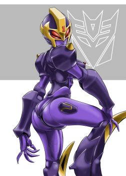 1girl arthropod_girl ass blackarachnia bug cameltoe claws decepticon highres hinokawa_jun joints robot_girl spider transformers transformers_animated