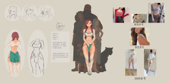 2boys 6+girls a-pose absurdres animal_print ass ass_support bald barefoot baseball_cap bear_panties bear_print beard beige_background bikini black_hair blouse braid braided_beard breasts brown_hair cat cellphone chinese_text cleavage closed_mouth clothing_cutout collarbone commentary contrapposto copyright_name crop_top crop_top_overhang crying durin's_sister_(liangzi_tai_hongcha) durin_(liangzi_tai_hongcha) dutch_angle earrings eyelashes faceless faceless_female faceless_male facial_hair flat_chest from_behind goatee gold_trim green_eyes green_skirt halterneck hand_on_own_hip happy hat head_out_of_frame height_difference high-waist_skirt highleg highleg_bikini highleg_panties highres jewelry large_breasts leather leather_skirt legs liangzi_tai_hongcha light_smile lips lipstick logo long_hair long_sleeves looking_ahead looking_at_viewer makeup md5_mismatch medium_breasts midriff mirror_selfie multiple_boys multiple_expressions multiple_girls narrow_waist navel navel_piercing necklace open-chest_sweater original panties pants parted_bangs parted_lips pectorals peeking_out pelvic_curtain phone photo-referenced photo_inset piercing ponytail print_legwear print_panties red_hair reference_inset reference_photo reference_sheet reference_work reference_work_request resolution_mismatch sandals sarong see-through_clothes see-through_legwear selfie shirt shoes short_twintails shoulder_cutout sketch skirt sleeves_past_wrists slit_pupils smartphone smile sneakers solo_focus source_smaller stud_earrings sweater swimsuit tassel tassel_earrings taut_clothes taut_shirt thighhighs translation_request twin_braids twintails underwear white_shirt wooden_floor yoga_pants