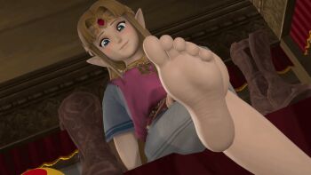 Rule 34 | 1girl, animated, animated gif, armor, barefoot, bedroom, blonde hair, blue eyes, blunt bangs, feet, foot focus, gem, gold necklace, highres, jewelry, jinouga97, looking at viewer, necklace, nintendo, pink tabard, pointy ears, princess, princess zelda, red gem, shoes, sitting, soles, source request, tabard, the legend of zelda, the legend of zelda: a link between worlds, the legend of zelda: a link to the past, toes, unworn shoes