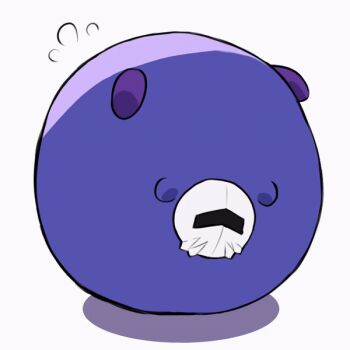 1boy animated animated_gif blue_skin colored_skin flailing flying_sweatdrops kirby's_dream_buffet kirby_(series) male_focus mask meta_knight nintendo no_humans orb re38433 simple_background solo upside-down white_background