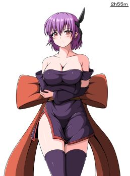 1girl ayane_(doa) breasts dead_or_alive highres large_breasts purple_hair solo