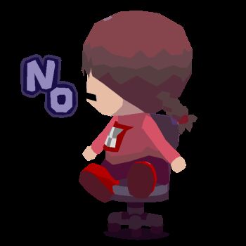 1girl animated animated_gif braid brown_hair chair chibi chibi_only closed_eyes colinarmis english_text full_body long_hair long_sleeves looping_animation madotsuki no_mouth pink_shirt print_shirt purple_skirt red_shoes shaking_head shirt shoes simple_background sitting skirt solo swivel_chair transparent_background twin_braids twintails yume_nikki