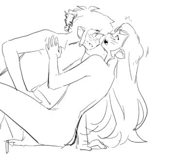 1boy 1girl aged_up blush covered_penetration covered_penis covered_pussy grabbing_another&#039;s_hair hand_on_another&#039;s_shoulder highres holding_another&#039;s_hair light_smile link long_hair nintendo nude open_mouth senzo6700 sex sitting sketch standing surprised tetra the_legend_of_zelda the_legend_of_zelda:_the_wind_waker