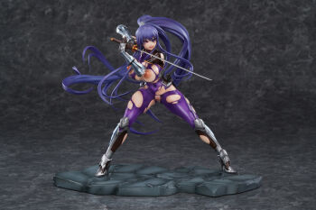 1girl akiyama_rinko breasts large_breasts lilith-soft long_hair photo_(medium) taimanin_(series) taimanin_yukikaze torn_clothes