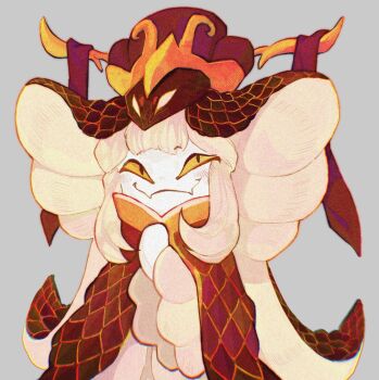 Rule 34 | 1other, androgynous, chinese clothes, cookie run, cookie run: ovenbreak, highres, long hair, looking at viewer, sleeves past wrists, slit pupils, snake fruit cookie, solo, valevod, very long hair, white hair
